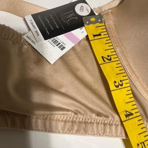 INC Intimates Beige Adjustable Everyday Underwire Bra size 42D Full Coverage - Picture 7 of 7